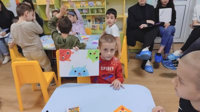 Открита практика по изобразително изкуство в четвърта група "Звездичка" - ДГ Надежда - Плевен
